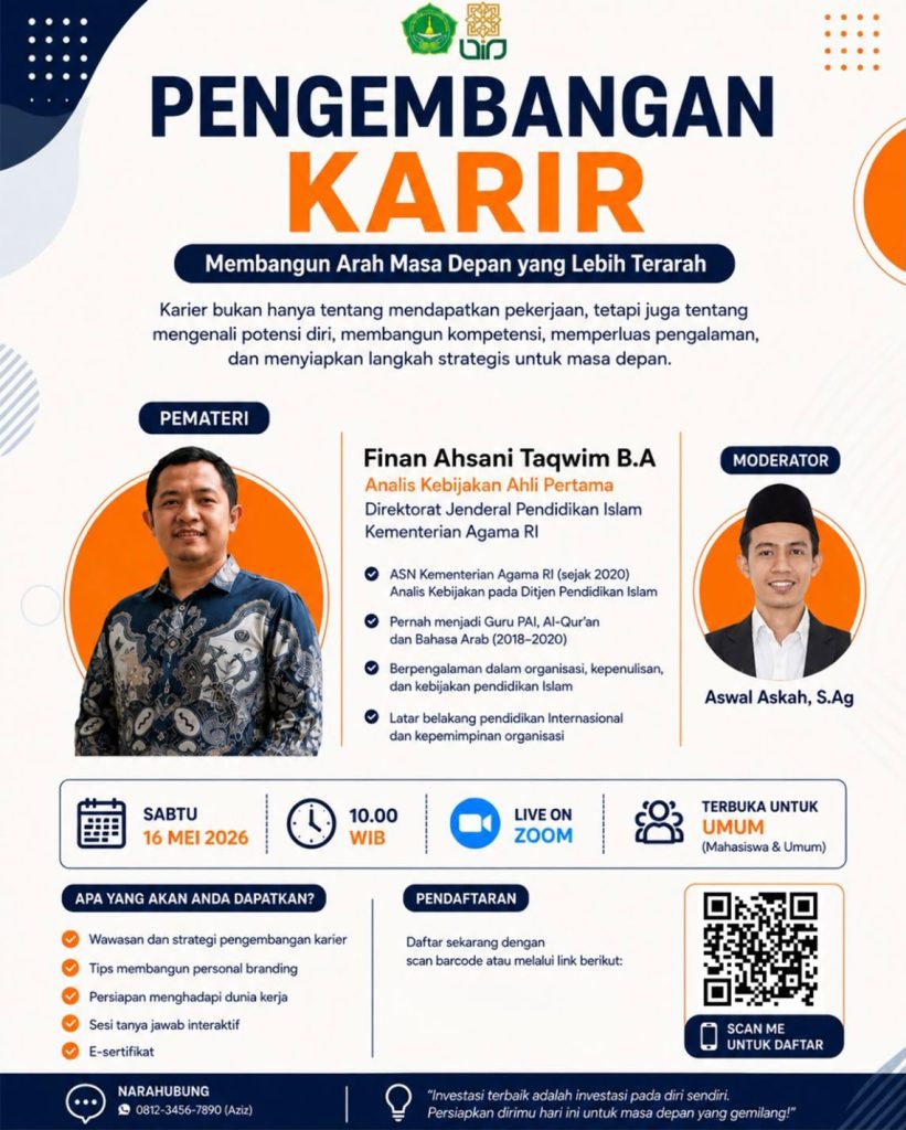 WEBINAR “PENGEMBANGAN KARIR: MEMBANGUN ARAH MASA DEPAN YANG LEBIH TERARAH” 2 webinar 1 - WEBINAR “PENGEMBANGAN KARIR: MEMBANGUN ARAH MASA DEPAN YANG LEBIH TERARAH”